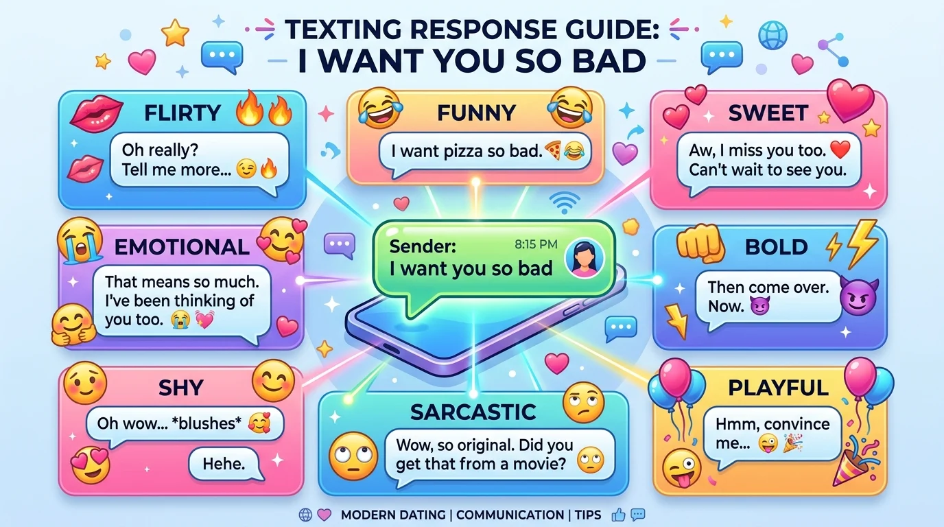best responses to I want you so bad