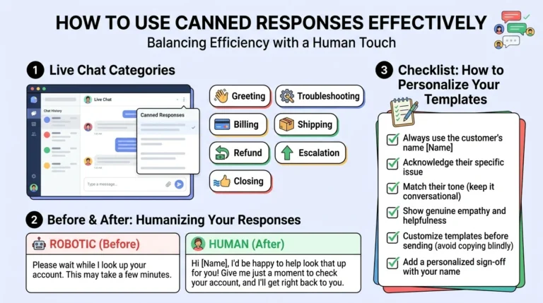 live chat canned responses examples