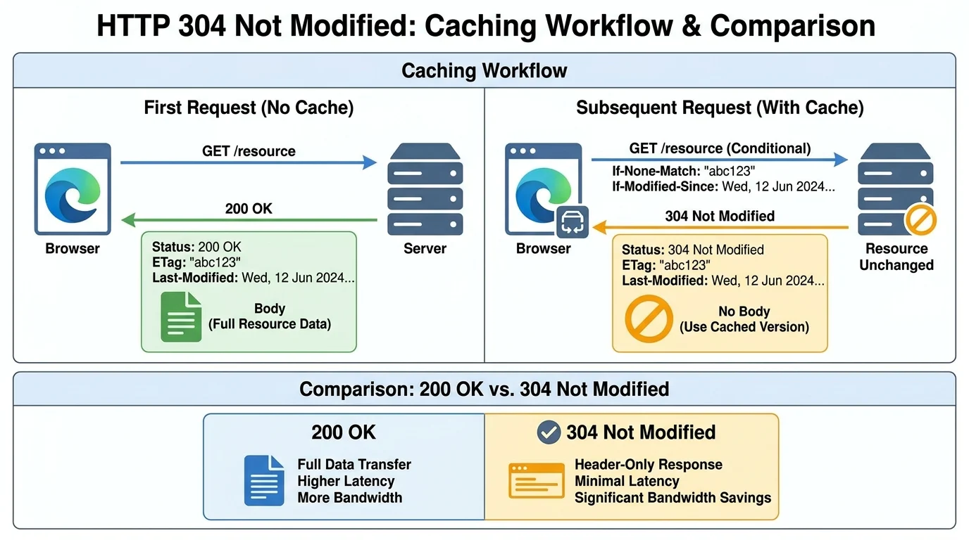 response code 304