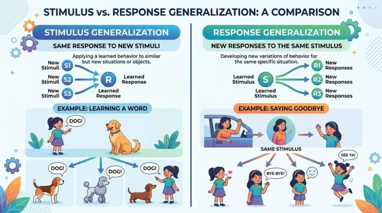 stimulus generalization vs response generalization