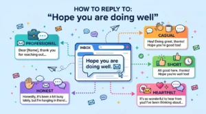 best replies to hope you are doing well