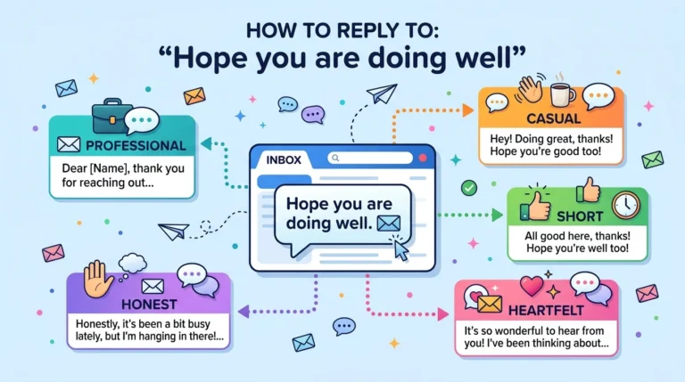best replies to hope you are doing well