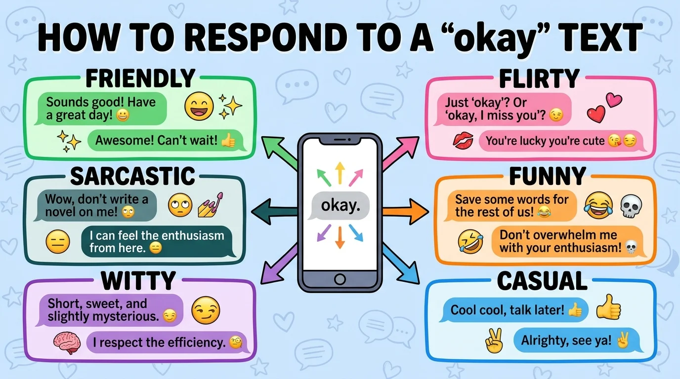 best replies to okay
