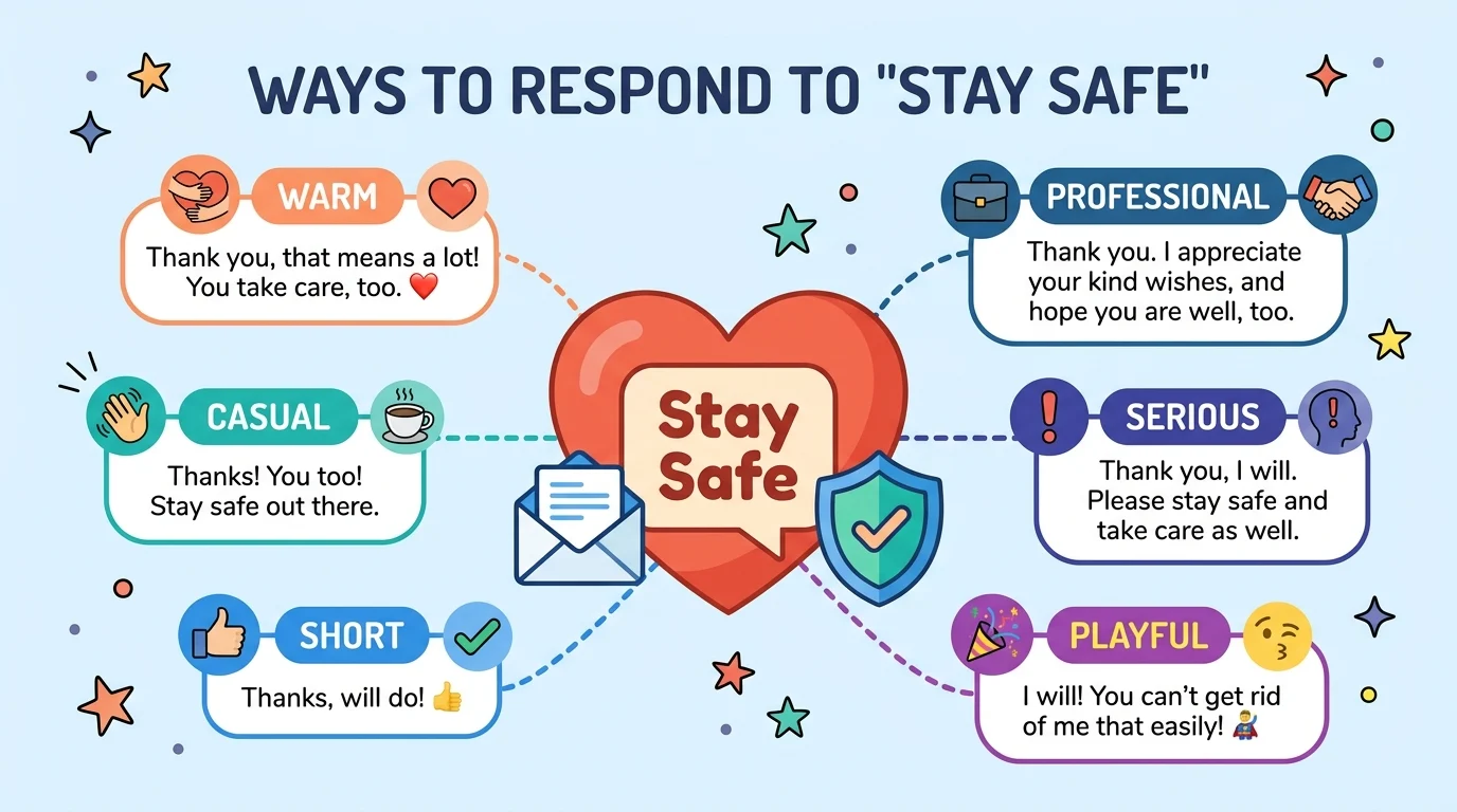 best replies to stay safe