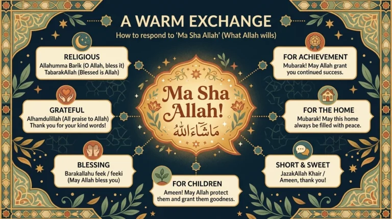 best responses to ma sha allah