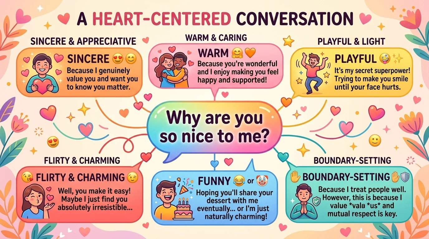 best responses to why are you so nice to me