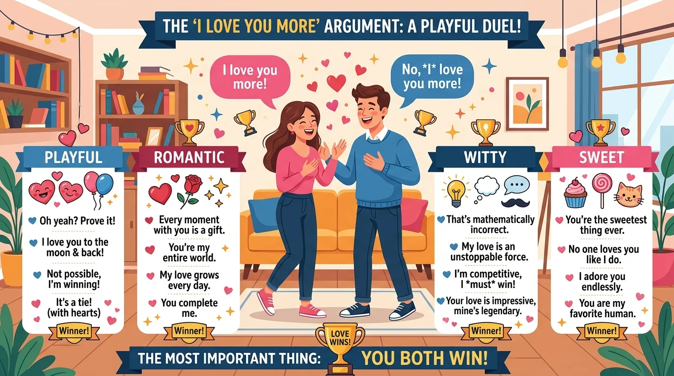 best ways to win the I love you more argument