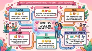 confident responses to I feel so lucky to have you