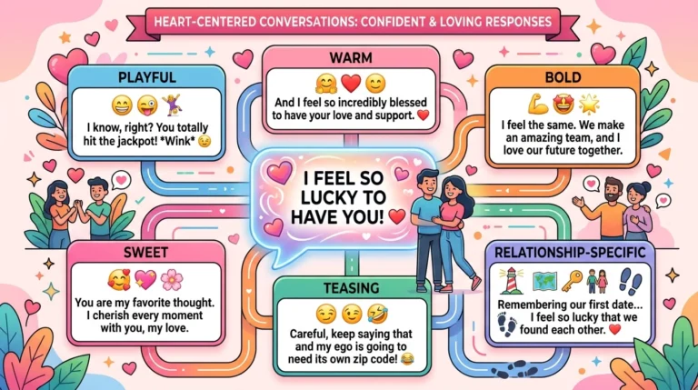 confident responses to I feel so lucky to have you