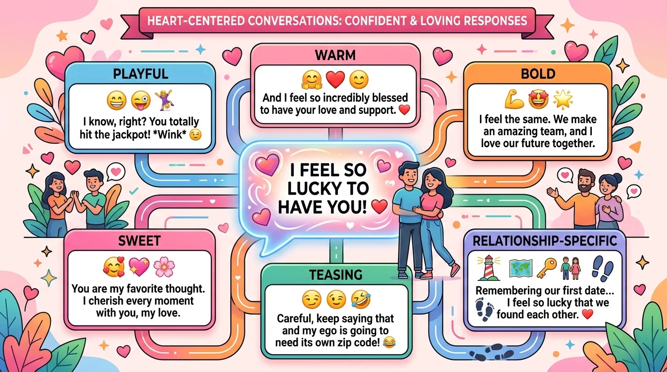 confident responses to I feel so lucky to have you