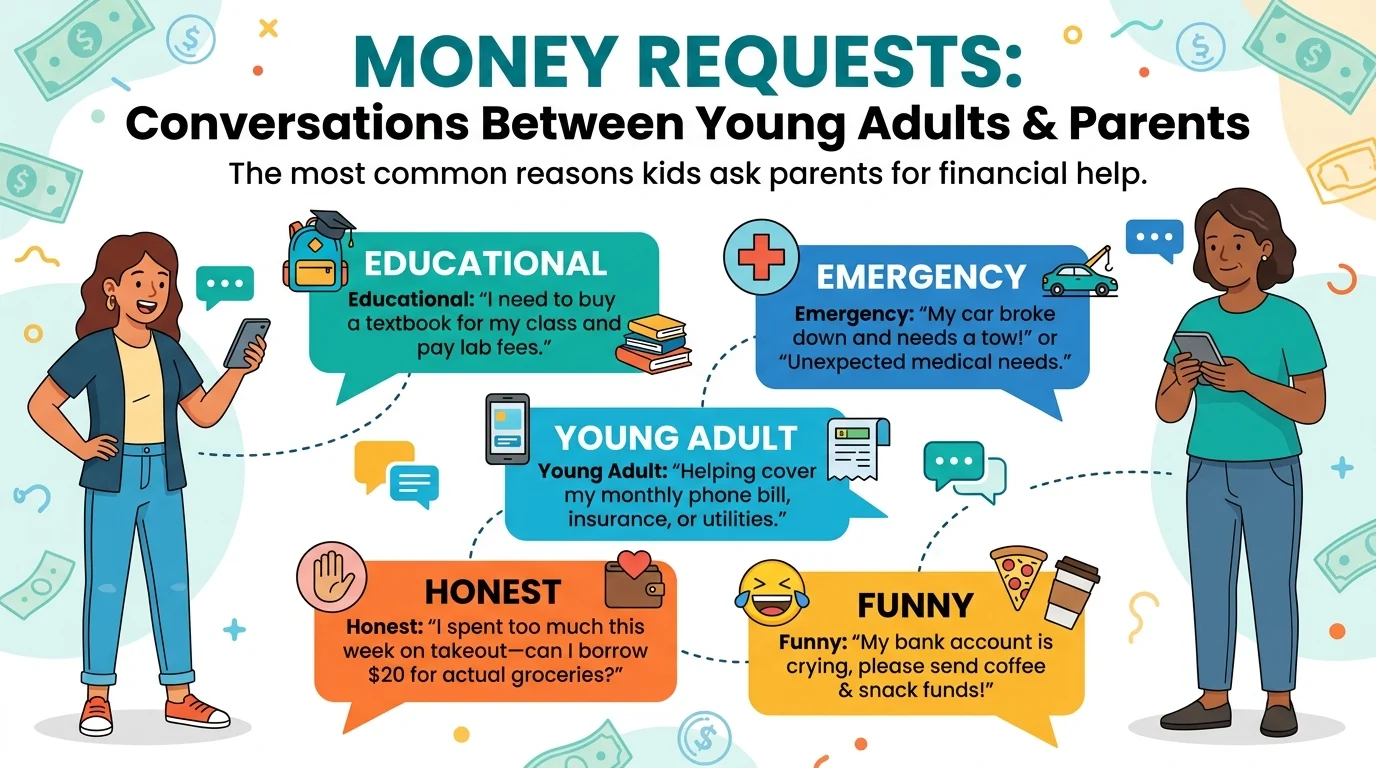 excuses to ask parents for money