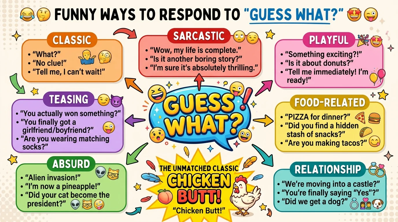 funny responses to guess what