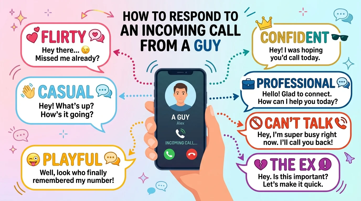 how to respond when a guy calls you