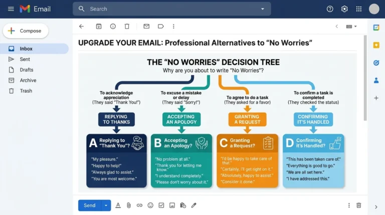 professional no worries email
