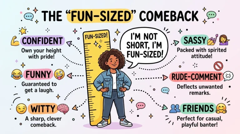 what to say when someone calls you short