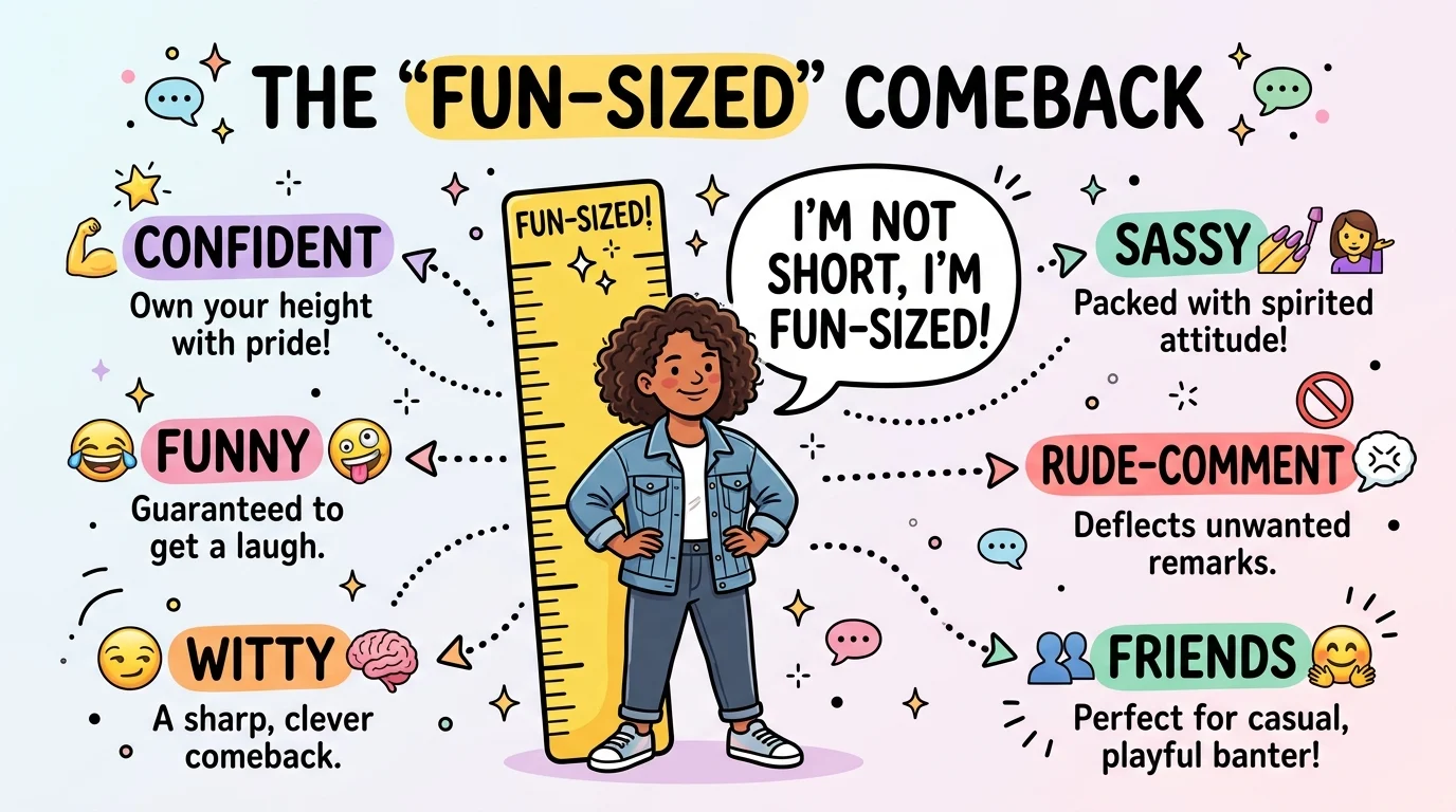 what to say when someone calls you short